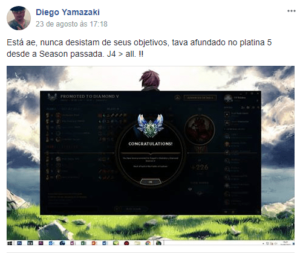 Subir de Elo Treinamento Diamante League Of Legends